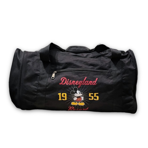 Disney Other - Disneyland Resort Mickey Mouse '1955' Black Collapsible Duffel Bag Travel Tote